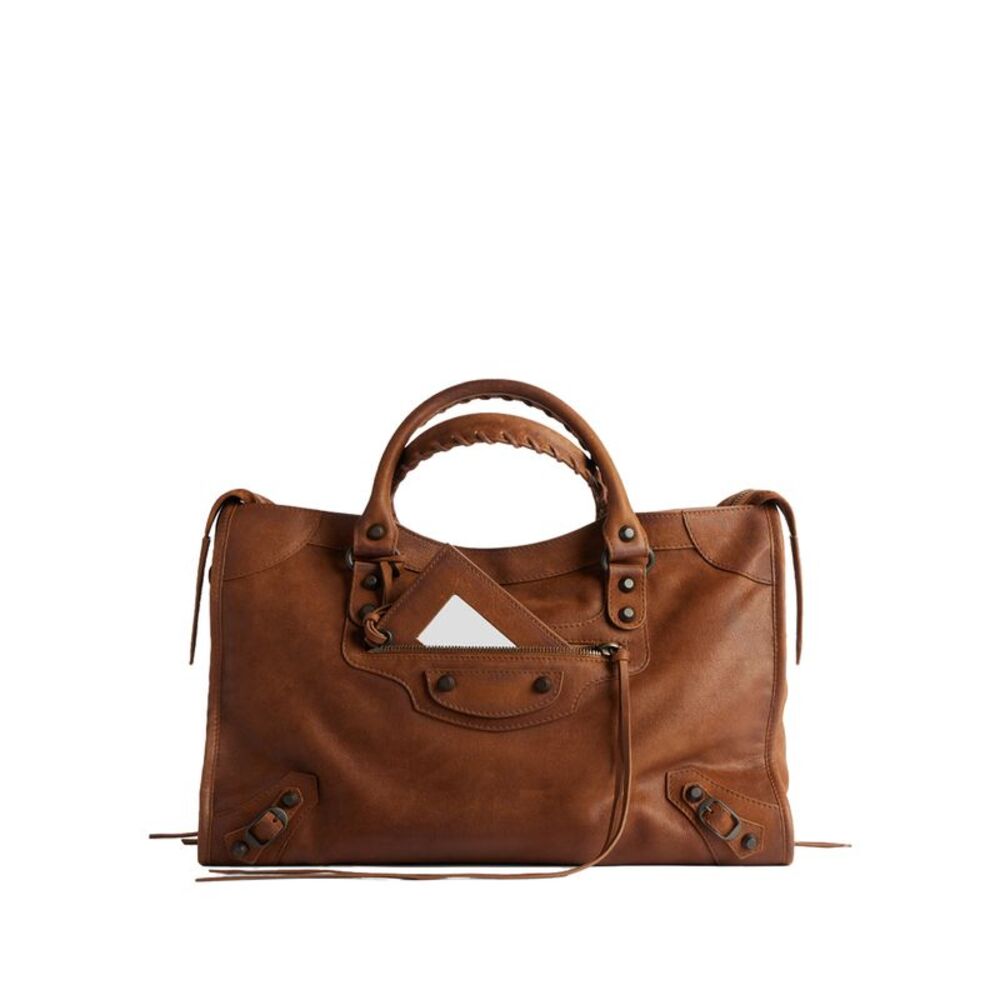 Balenciaga Women Borsa Le City Media In Pelle Vintage